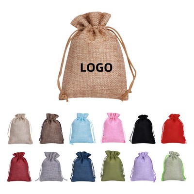 Burlap Drawstring Gift Bag
